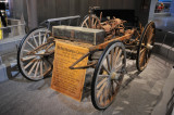 This 1891 Nadig was originally powered by a one-cylinder engine, then by a two-cylinder motor.