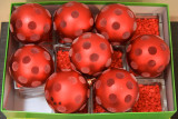 7 Green box with red circles