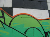 Another close up of the graffiti in Quinn str