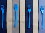 Blue forks