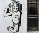 Faces on the walls