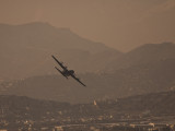 C130 flying low over the city of Kabul