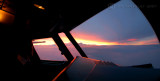 Sunrise from the cockpit
