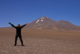 Monkey in front of Volcano Doa Ins