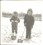 cathy and david in the snow