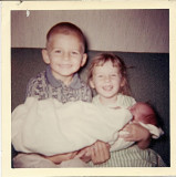 dave and cathy with new sister denise
