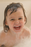 audrey taking a bath