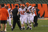 redskins leave the field after td