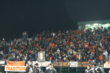 the crowd celebrates touchdown
