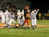 shirmann and aylward celebrating fumble recovery