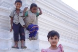 Children Playing on Stuppa in Buddhist Monastery (2).jpg