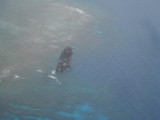 Shipwreck on Roatan From Airplane.jpg