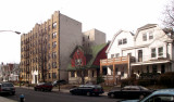 Westminster Road showing the apartment house 410 Westminster Road where Richard was raised - looking west toward Dorchester Road
