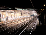 Photo taken from the Cortleyou Road subway station - looking north toward the Beverly Road stop and eventually Manhattan