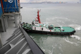 Tug Pushing Vessel In