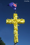3352b- yellow ribbon cross at Kinglake township