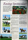 Arabian Yearbook magazine - several photos (racing)