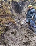 Gary Clearing Rock Slide