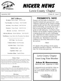 October 2007 Lewis County Chapter Newsletter