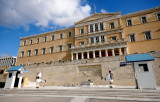 Presidential Palace guard in front of the Greek Parliament Building 