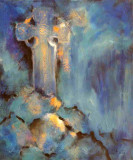 celtisches Kreuz 2 Leinwand Acryl