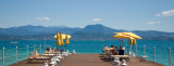 Terrace of a luxury hotel at the northern tip of Sirmione