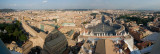 Part of Vatican City and Rome seen from St. Peters Basilica