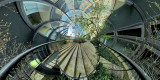 Stairway in second inner court - hyperbolic projection