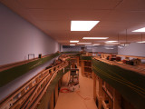 View back along the main aisle of the upper deck.