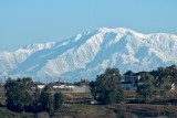 San Gabriel Mountains from Bolsa Chica in snow