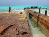 Rusting Barges on the Beach Middle Caicos 05