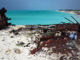 Rusting Barges on the Beach Middle Caicos 10