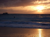 Sunset from Grace Bay Beach 05