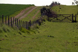Fence and Gate in Temple Ewell-Lydden Nature Reserve