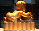 Gold Baby with Coca Cola - SOHO Gallery Window