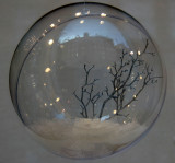 Glass Ball - Winter Scence with SOHO Skyline Reflection