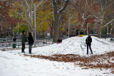 Sledding on the Mounds