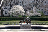 Three Dancing Muses Getting Cleaned Up - Conservatory Gardens