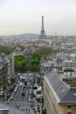 Eiffel Tower and the Invalides from the Pantheon