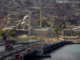 Yeni Camii from the Galata Tower, Istanbul, Turkey