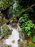 Little cascade above a small waterfall at peas blancas