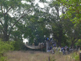 First hurdle, crossing the river