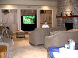 Downstairs TV/game room