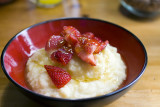 Semolina Porridge with Honey & Fruit