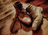 OLD WORK BOOTS