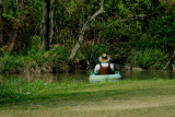 FISHING FROM AN INNERTUBE