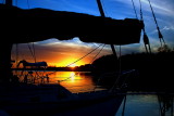 SUNSET AT THE MARINA