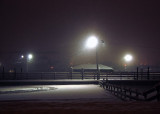 SNOW AT THE STOCKYARDS