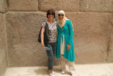 Outside the Sphinx with the tour guide