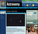 NGC 6939 & NGC 6946 Picture of the Day in Astronomy Magazine's Web Site, Oct, 26, 2009
